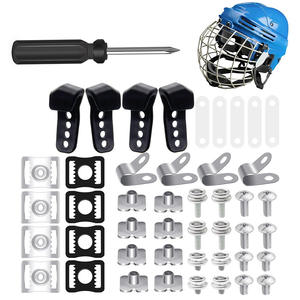 Kit de réparation de casque portable multisports, 61 pièces, vis de remplacement en métal pour casques de baseball, football, hockey, softball - Product Image 4
