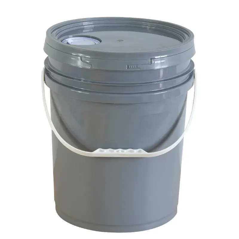 Ember Drum plastik Food Grade 20 liter, untuk cat air minyak dengan tutup cerat dan pegangan