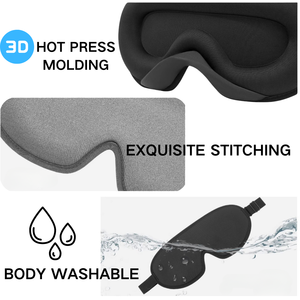 Anthrive Adjustable 3D Eye Mask Sleep Blindfold Block Out Breathable Soft Sleep Ice Silk Eyemask for Man Women <strong>Sleeping</strong> Travel - Product Image 4