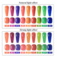 FZANEST néon paillettes disco réfléchissant bling uv gel vernis à ongles gel vernis logo personnalisé paillettes vernis à ongles ensemble