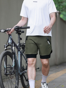 WOSAWE <span class=keywords><strong>pantaloncini</strong></span> da uomo Mountain bike <span class=keywords><strong>imbottiti</strong></span> <span class=keywords><strong>pantaloncini</strong></span> larghi <span class=keywords><strong>MTB</strong></span> traspiranti ad asciugatura rapida da ciclismo in discesa - Product Image 3
