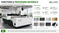 Machine de gravure laser CNC grand format JQLASER 1325 à fibre optique MOPA pour le marquage par épissure sur grande surface