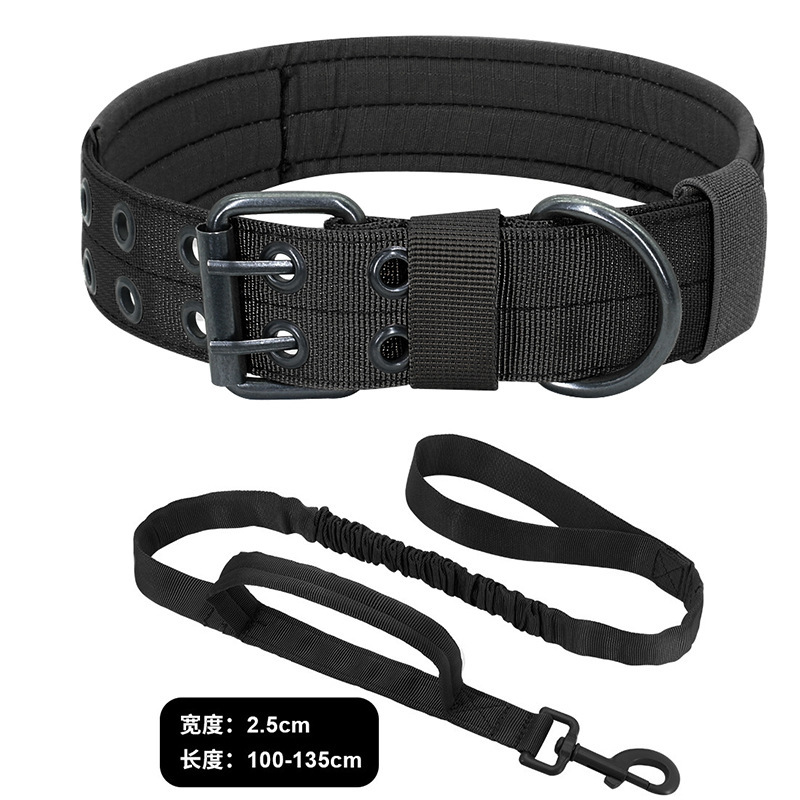 Black-elastic rope with perforated collar