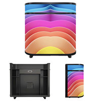 Qray Led Akıllı İç Mekan LED Resepsiyon Banko Ekranı 1000cd Parlaklık Adobe RGB %98 Renk Gamı Kurumsal Lobi Markası için