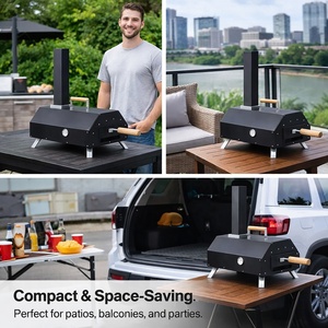 Horno de Pizza Portátil de Diseño Moderno, de Leñ<span class=keywords><strong>a</strong></span>, sin Humo, Parrilla <span class=keywords><strong>para</strong></span> Barbacoa, con Revestimiento de Polvo de Hierro, <span class=keywords><strong>Piedra</strong></span> <span class=keywords><strong>para</strong></span> Pizza Negra, Oferta Promocional - Product Image 6