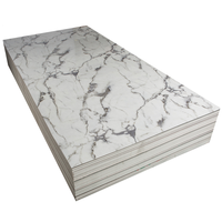 Plaques adhésives de vente chaude de 3mm pour le panneau d'intérieur léger de PVC du marbre 4x8 de PVC de salon