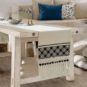 Juego de Decoración de Mesa de Estilo Nórdico, Listo para Enviar, Camino de Mesa al por Mayor con Borlas para Bodas, Hogar, Cocina o Restaurante - Product Image 2