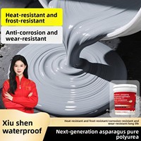 Enduit liquide amincissant en polyurée, application au pinceau, revêtement imperméabilisant, matériau anti-fuite pour sceller les fissures de toiture, température ambiante