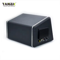 Caisson de Basses Actif TANBX TB-1310 Trapézoïdal 10 Pouces avec Amplificateur pour Voiture, Basses Pures