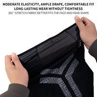 Masque de cyclisme pliable léger en tissu extensible polyester TOSUOD 360 personnalisé pour l'été – Couverture faciale confortable et ajustée