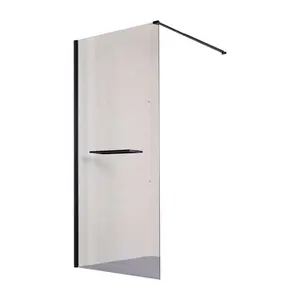 Puerta de ducha de cristal sin marco, Popular en Europa, económico, 2019