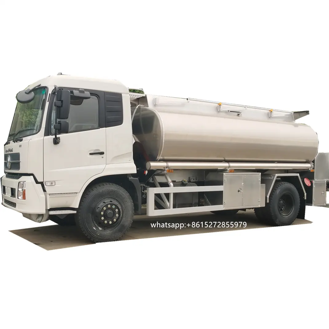 Laagste Prijs Gloednieuwe 12000 Liter 4X2 Dongfeng Mobiele Brandstoftank Vrachtwagen 12 Cbm