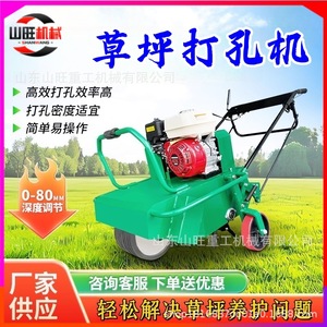 Aérateur de pelouse autotracté à essence pour l'entretien des terrains gazonnés et la ventilation des prairies - Product Image 1