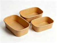 Bol biodégradable et compostable en bagasse de canne à sucre, écologique, jetable, compatible micro-ondes, pour soupes et aliments, idéal pour les fêtes