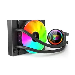 עיצוב החדש ביותר תיק PC צבעוני 120 מ "מ rgb הוביל מאוורר נוזל קירור מאוורר מאוורר הנשמה עם סט בקר להגדיר