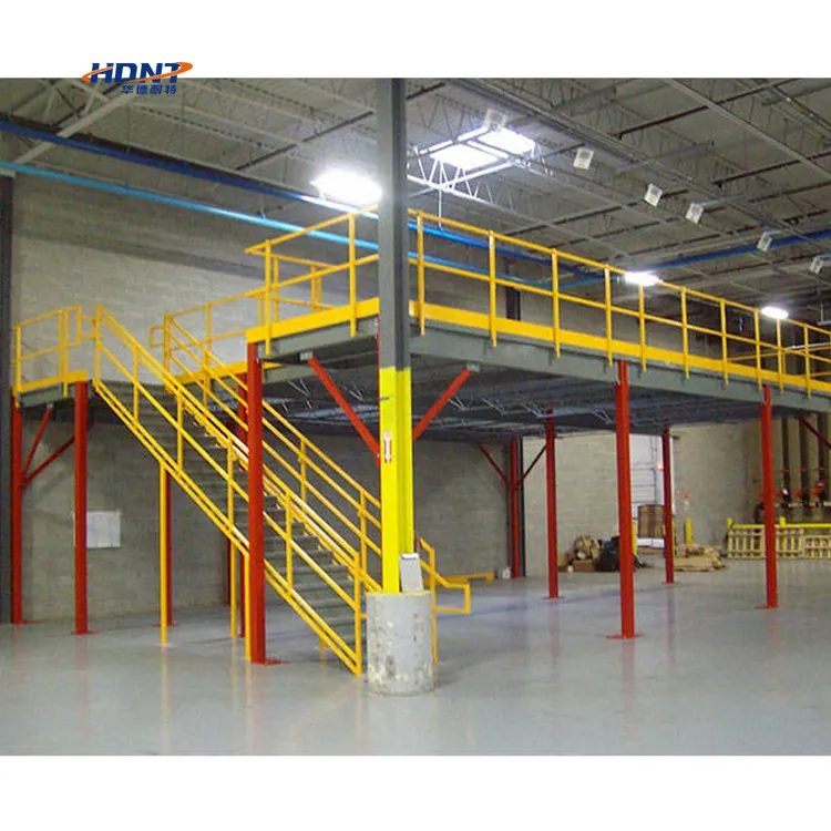 High Quality Steel Mezzanine Floor With Stairway For Warehouses