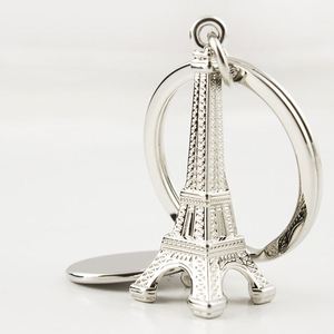 Porte-clés personnalisé avec logo Tour Eiffel, en alliage de zinc métallique 3D, souvenir de Paris avec étiquette ovale pour cadeau promotionnel en gros - Product Image 3