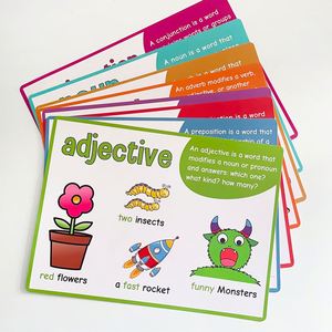 Tarjetas <span class=keywords><strong>de</strong></span> Memoria para Niños para Hablar Más Rápido, <span class=keywords><strong>Vocabulario</strong></span> Común, Tarjetas <span class=keywords><strong>de</strong></span> Palabras <span class=keywords><strong>en</strong></span> Inglés, Nombres y Verbos - Product Image 4