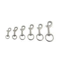 Crochet à ressort rotatif en acier inoxydable 316 Marne, œil rond, boulon à ressort, 65x15mm, mousqueton rotatif, quincaillerie pour yacht et bateau