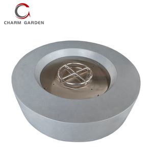 Foyer extérieur Portable Foyer Bol Combustion Propre Personnel ronde Béton Cheminée - Product Image 4