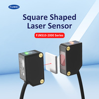 Capteur laser FUWEI FJNS10-2000 avec distance de détection de 20 m, anti-interférence, sortie NPN/PNP, petite taille de spot, montage sur écrou