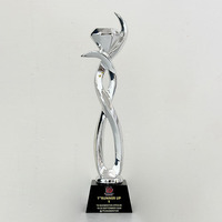 Trofeo de Resina con Cristal, Oro, Plata y Cobre, Premios de Reconocimiento con Diamantes MH-T66