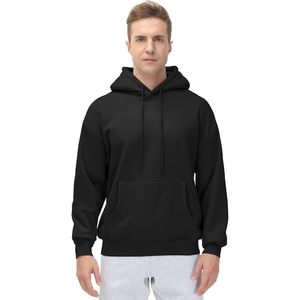 Sweat-shirt à capuche en polaire pour homme FOXA, coupe ample avec poches, respirant - Product Image 2