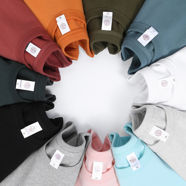 High Quality Heavyweight 180Gsm 100% Cotton T Shirt Unisex Blank Plain T Shirts Plus Size Men's T-Shirts