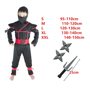 Macacão Infantil Atacado S-XXL para Meninos, Fantasia de Halloween com Calças Curtas Estilo Ninja e Chapéu para Apresentações de Verão e Inverno - Product Image 4