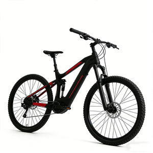 Bicicleta Eléctrica Retro Deportiva con Doble Suspensión, Cuadro de Fibra de Carbono, <span class=keywords><strong>Motor</strong></span> sin Escobillas de 750W, Frenos de Disco Hidráulicos, Batería de Litio, Color Clásico - Product Image 2