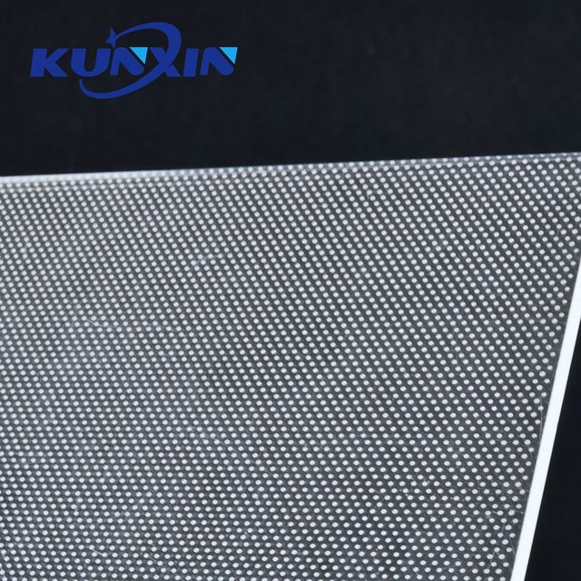Kunxin Customized Optical PMMA Transparent Round Laser Dotting Acrylic Light Guide Plate LGP Sheet for Led Panel