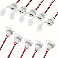 Typ-C-Gehäuse 2-Pin Typ-C-Buchse Wasserdichter Anschluss Weiblicher Ladeanschluss 3A USB-C-Ladestecker