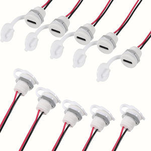 <span class=keywords><strong>Connecteur</strong></span> de type <span class=keywords><strong>C</strong></span> étanche à 2 broches, prise femelle de type <span class=keywords><strong>C</strong></span>, port de charge 3A, prise de charge <span class=keywords><strong>USB</strong></span>-<span class=keywords><strong>C</strong></span> - Product Image 5