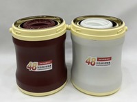 Ensemble de casseroles isothermes haut de gamme 48H, 3 pièces (3L, 6L, 12L), à double paroi, pour le maintien au chaud des aliments, destiné à l'exportation sur le marché africain de luxe