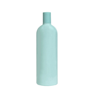 Hengjian - Vente en gros - Emballage cosmétique de luxe en forme de cylindre de 1 l (1 litre) - Bouteille en plastique verte et rose pour shampoing et crème pour le visage