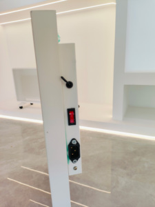 Calentador Infrarrojo Portátil de Cristal de Carbono, con Control por Aplicación, Termostato Ajustable, Cobertura de 40-120 pies cuadrados, Marco Metálico - Product Image 4