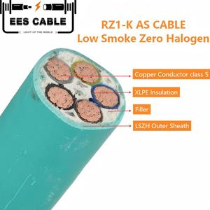 <span class=keywords><strong>Cable</strong></span> de control de energía libre de halógenos LSZH 3 + 1Core 3x120 + 70mm2 Flexible ignífugo CU XLPE LSZH N2XY <span class=keywords><strong>Cable</strong></span> de control de energía libre de halógenos LSZH 3 (<span class=keywords><strong>AS</strong></span>) CU XLPE - Product Image 1