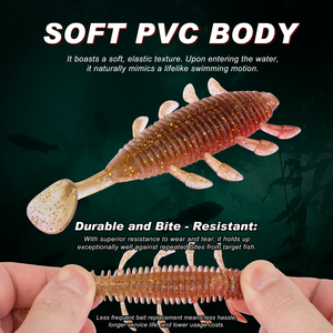 Señuelo flotante de PVC suave de 83 mm y 8.3 g con acción de natación de alta vibración para río, lago y arroyo, ideal para fabricantes OEM. - Product Image 4