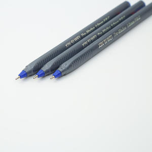 Bolígrafo de Plástico Simple Personalizado al por Mayor, Estilo Gorra, Color Gris - Product Image 3