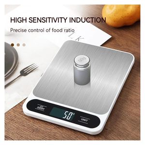 Stainless Steel Weight Pan 5kg 10kg Accuracy 1g LCD <strong>Digital</strong> Kitchen Food <strong>Scale</strong> with CE Rohs FCC - Product Image 4