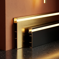 Plinthe LED 2026 en aluminium avec éclairage intégré – Accessoire de sol lumineux