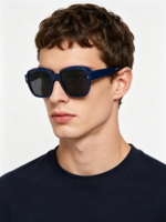 Lunettes de soleil carrées surdimensionnées multicolores, polarisées UV400, monture intégrale, logo personnalisé, OEM ODM acceptable, unisexe, YANA HM593