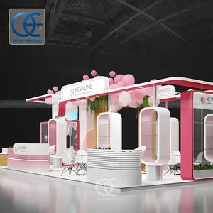 Fabricación de fábrica Stand de feria comercial al aire libre Exhibiciones reciclables Diseño de stand de exposición de aluminio Stand de feria comercial