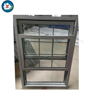 Tùy chỉnh hiện đại thanh lịch duy nhất đôi Vinyl treo cửa sổ kính bay màn hình tinh tế uPVC thay thế căn hộ nhựa louver - Product Image 2