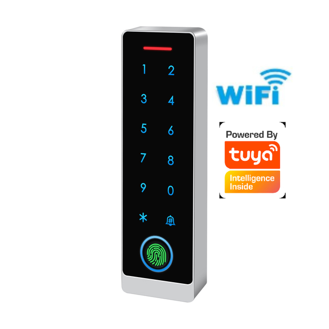 Wifi Tuya IP66 Waterproof Door Access Control System Standalone Keypad RFID Card Fingerprint Entry Controller 10000 Users Cloud