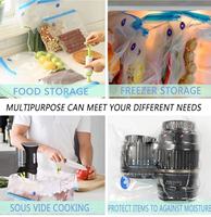 Sac d'emballage alimentaire 7 couches PA+PE co-extrudé, estampage à chaud, recyclable, rouleau de scellage sous vide gaufré