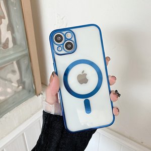 <span class=keywords><strong>Funda</strong></span> de teléfono transparente chapada en Tpu <span class=keywords><strong>funda</strong></span> <span class=keywords><strong>Original</strong></span> magnética para <span class=keywords><strong>Apple</strong></span> <span class=keywords><strong>Iphone</strong></span> <span class=keywords><strong>13</strong></span> 14 Pro Max carga inalámbrica - Product Image 1