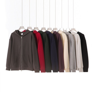 Fabricants de vêtements personnalisés 420 grammes printemps et automne couleur unie neutre sweat à capuche à manches longues pantalons de survêtement - Product Image 4