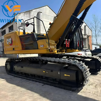 Excavatrice Caterpillar 345GC d'occasion de qualité vérifiée, cabine de sécurité ROPS pour divers sites de construction en plein air