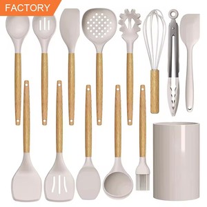 Dụng cụ nấu ăn nhà bếp Đồ dùng nhà bếp Dụng cụ nấu ăn bằng gỗ cho trẻ em Bộ dụng cụ nhà bếp Bộ dụng cụ nhà bếp bằng silicon - Product Image 6